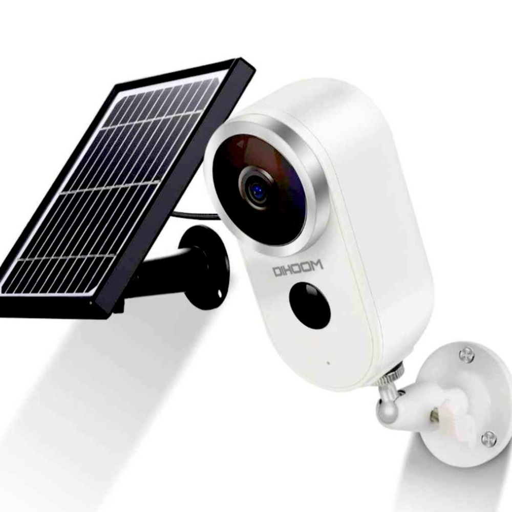 Outdoor Solar Security Camera Wireless 1080P Recharge Battery WiFi 2 Way Audio